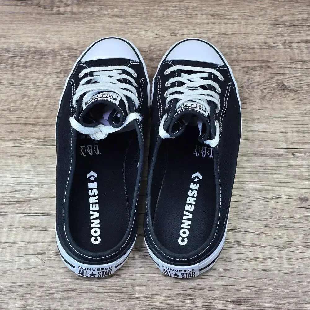 Converse Chuck Taylor All Star Dainty Mule Slip Women's Size 8 Black White Shoes